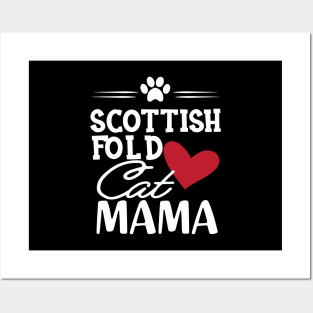 Scottish Fold Cat Mama Posters and Art